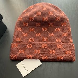 G U C C I  Wool Beanie Hat with - Tags